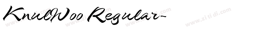 KnulW00 Regular字体转换 KnulW00 Regular字体转换